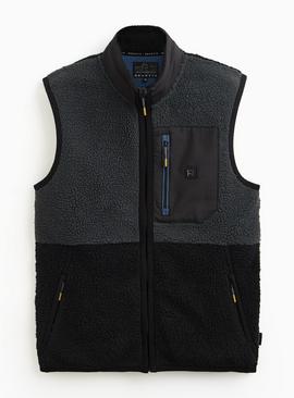 REAKTIV Black Borg Zip Through Gilet