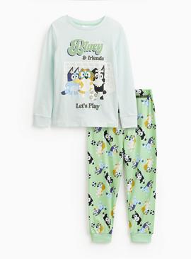 Grey Bluey Print Pyjama Set