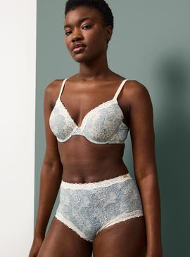 Tu x Morris & Co. Birch Floral Full Briefs with Lace Trim