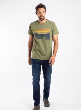 WEIRD FISH Boating Organic Cotton Slub Graphic T Shirt