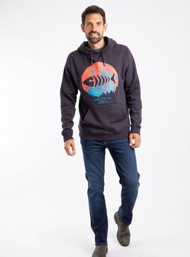 WEIRD FISH Bryant Graphic Pop Over Hoody