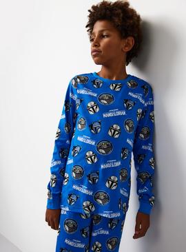 Blue Star Wars Mandalorian Pyjama Set