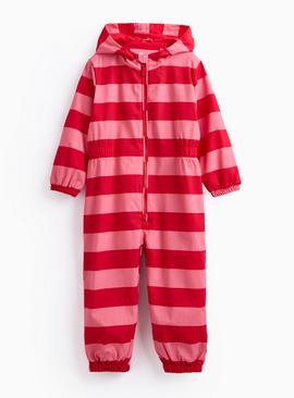 Pink Striped Puddlesuit