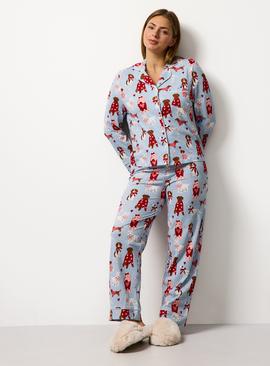 Blue Dogs Printed Traditional Pyjamas