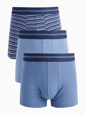 Spotty Stripe Print Hipster Boxers