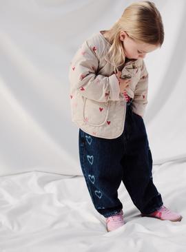 The Heart Embroidered Quilted Jacket