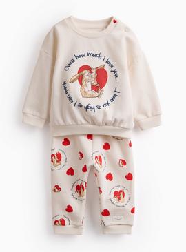 Cream Guess How Much I Love You Sweat Set