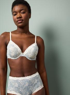 Tu x Morris & Co. Birch Floral T-Shirt Bra with Lace Trim