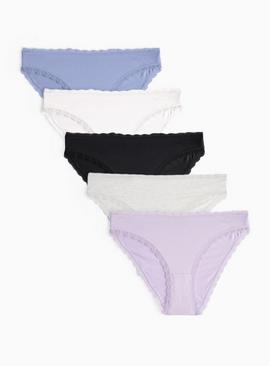 Lilac & Navy Brazilian Briefs 5 Pack