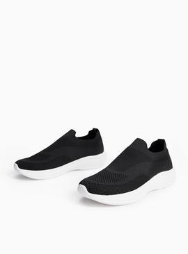 Black Slip-On Trainers