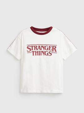 Cream Stranger Things Graphic T-Shirt