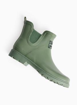 Khaki Ankle Length Rubber Wellies
