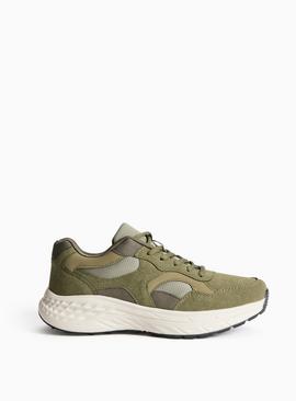 Khaki Panelled Hiker Trainers
