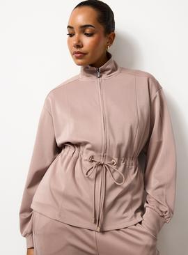 Cinched Funnel Neck Co-ord Jacket