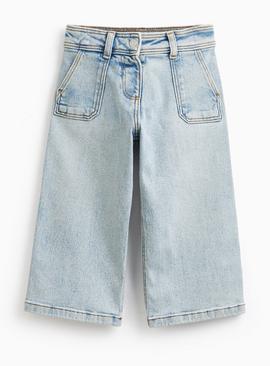 Blue Wide Leg Jeans