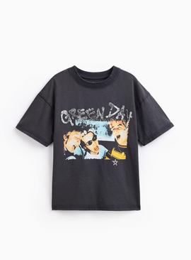 Black Green Day Band T-Shirt