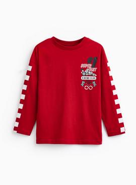 Red Valentine's Day Graphic Long Sleeve Tee