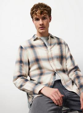 Ombre Checkered Long Sleeve Shirt