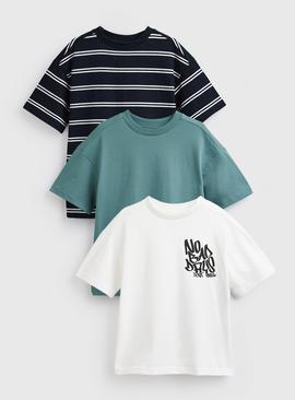 Assorted Textured T-Shirts 3 Pack