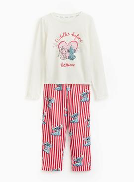 Disney Stitch Character Print Pyjama Set