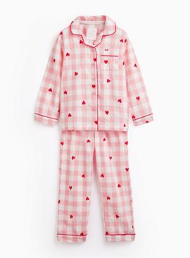 Mini Me Pink Gingham Traditional Pyjamas