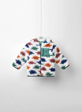 JOJO MAMAN BÉBÉ Stegosaurus Hooded Borg Jacket