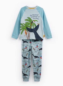 Blue The Snail & The Whale Pyjama Set