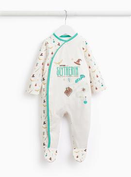 Harry Potter Slytherin Print Sleepsuit