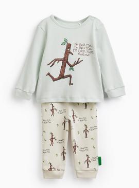 Green Stick Man Print Pyjama Set 12-18 months