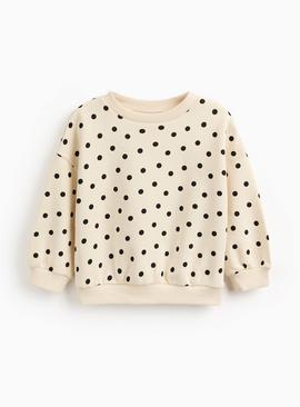 Cream Mono Spot Sweatshirt