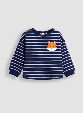 JOJO MAMAN BÉBÉ Fox Applique Pocket Top