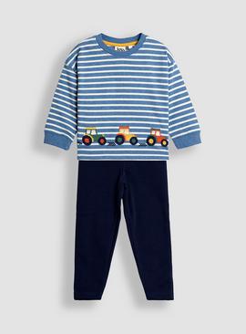 JOJO MAMAN BÉBÉ 2 Piece Tractor Top And Leggings Set