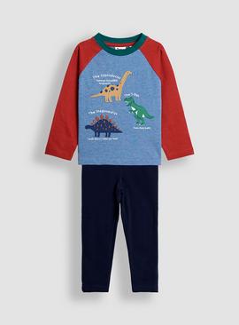 JOJO MAMAN BÉBÉ 2 Piece Dino Facts Top And Leggings Set