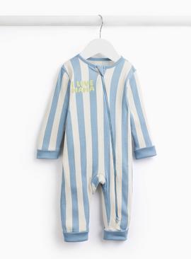 Mother's Day I Love Mama Striped Sleepsuit 6-9 months