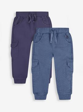 JOJO MAMAN BÉBÉ 2 Pack Cargo Joggers