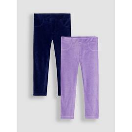 JOJO MAMAN BÉBÉ 2 Pack Jersey Cord Jeggings