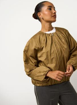 Bubble Hem Textured Jacket