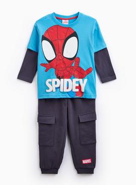 Disney Spidey Long Sleeve T Shirt & Joggers Set