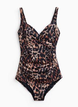 Animal Print Low Leg Swimsuit