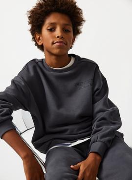 Charcoal Crew Neck Sweat Set