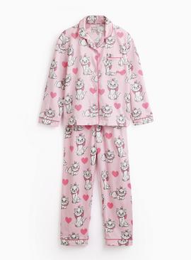 Mini Me Pink Disney Marie Print Traditional Pyjamas