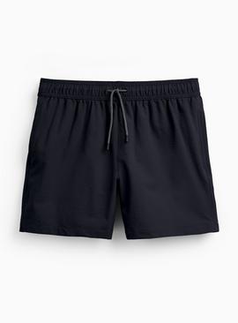 Black Woven Swimming Shorts