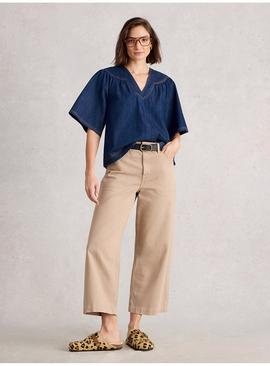 WHITE STUFF Leo Denim Top