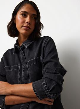 Washed Black Denim Co-ord Shirt