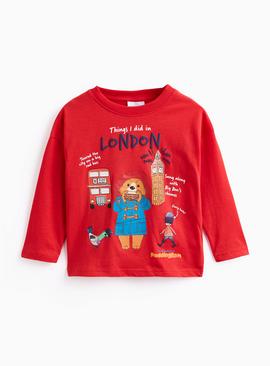 Red Paddington Long Sleeve T-Shirt