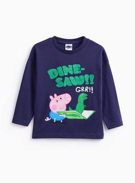 Blue Peppa Pig Long Sleeve T-Shirt
