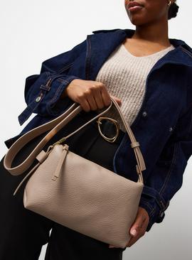 Beige Minimal Cross Body Bag One Size