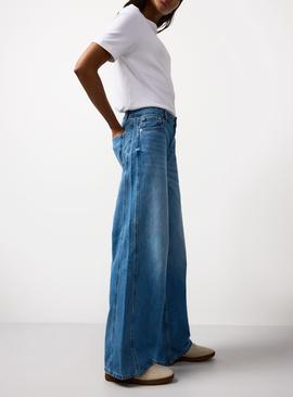Baggy Wide Leg Light Blue Jeans