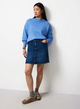 Blue Denim Co-ord Mini Skirt