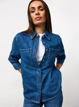 Mid Blue Denim Co-ord Shirt
